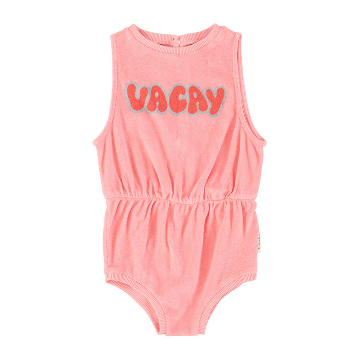 Playsuit Pink w/ Multicolor Vacay Print