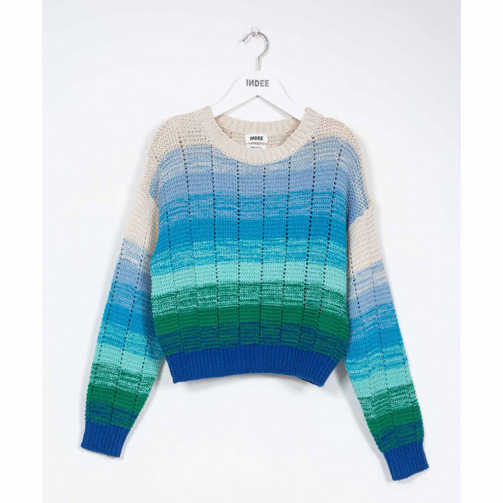 Popular Knitted Sweater Bora Bora Green
