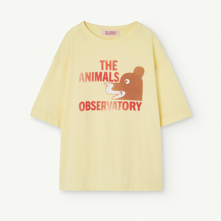 Rooster Oversize T-Shirt Soft Yellow