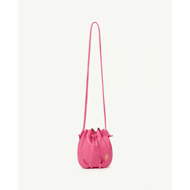 Leather Bag Pink Logo