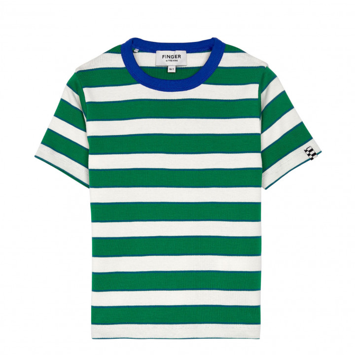 Sailor T-shirt Green Stripes