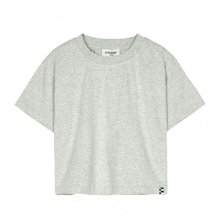 Heather Grey Cropped T-shirt