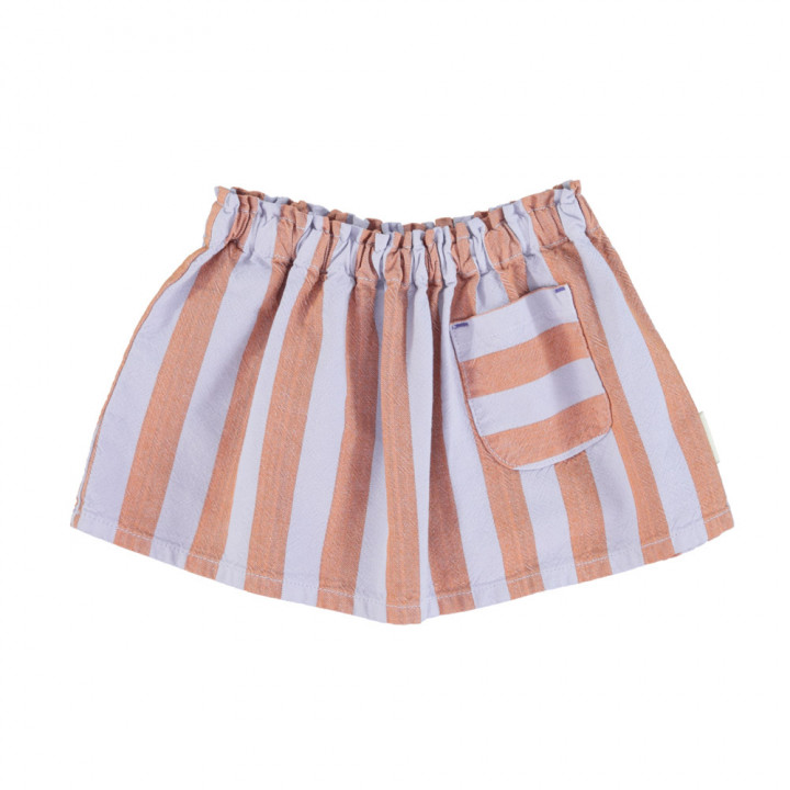 Short Skirt Orange & Purple Stripes
