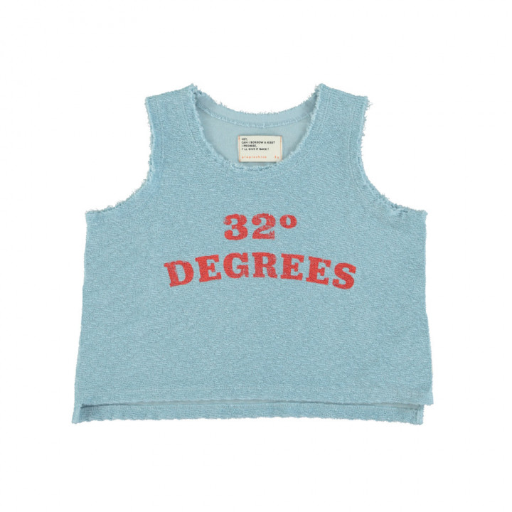 Sleeveless T-Shirt Blue w/ "32 Degrees" Print