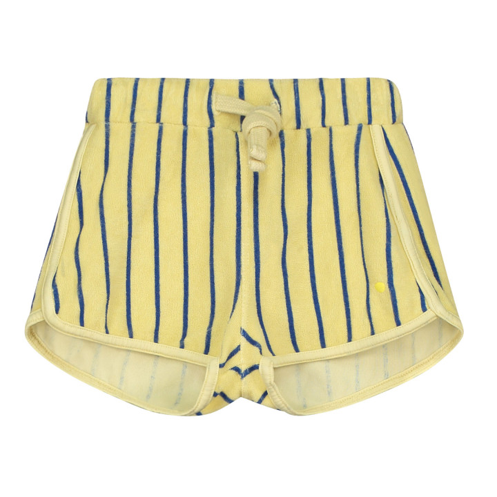 Short Terry Allover Stripes Melow Yellow