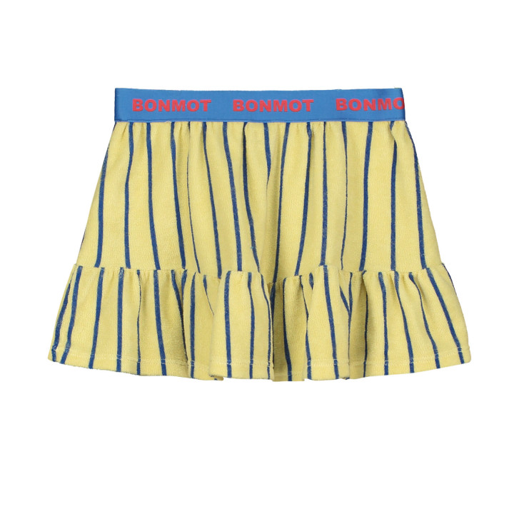 Short Terry Skirt Stripes Melow Yellow