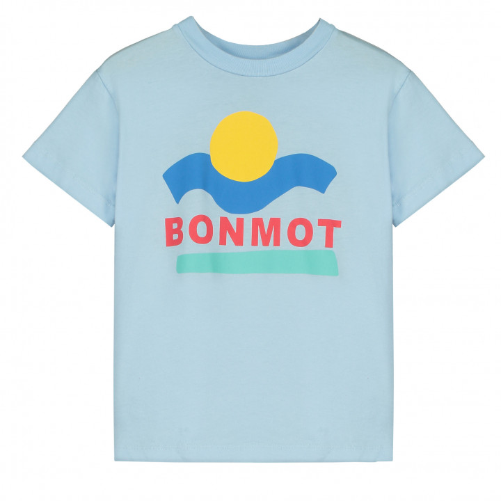 T-shirt Bonmot Sunset Light Blue