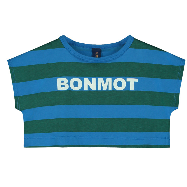 Crop T-shirt Bonmot Fresh Blue