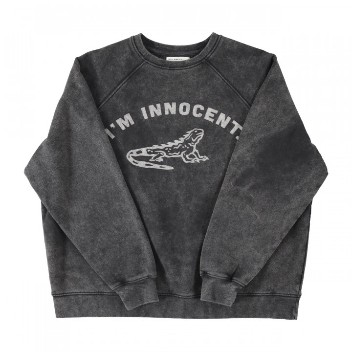 Sweatshirt | Faded Black W/ I'm Innocent Print