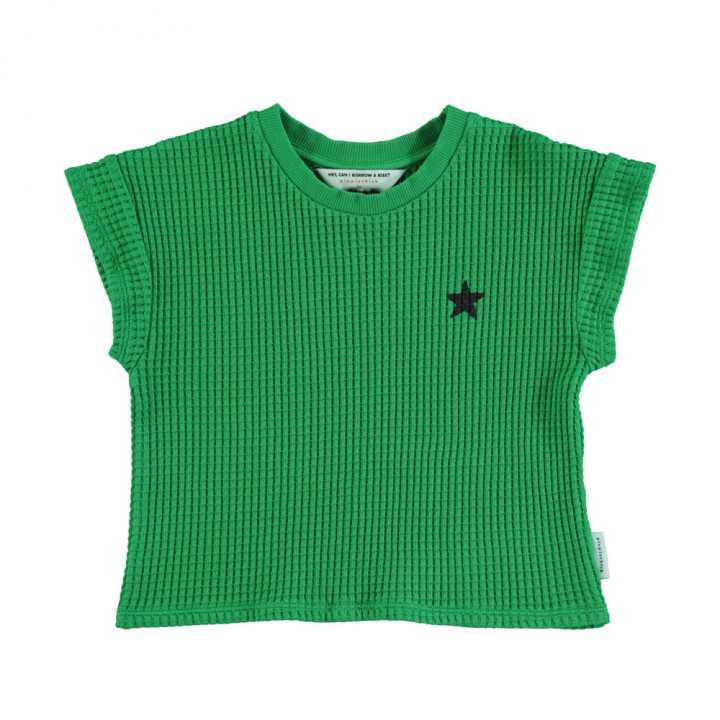 T-Shirt Green w/ Black Logo Print