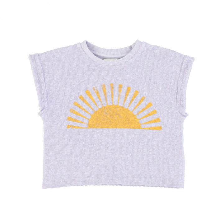 T-Shirt Lavender w/ Burning Sand Print