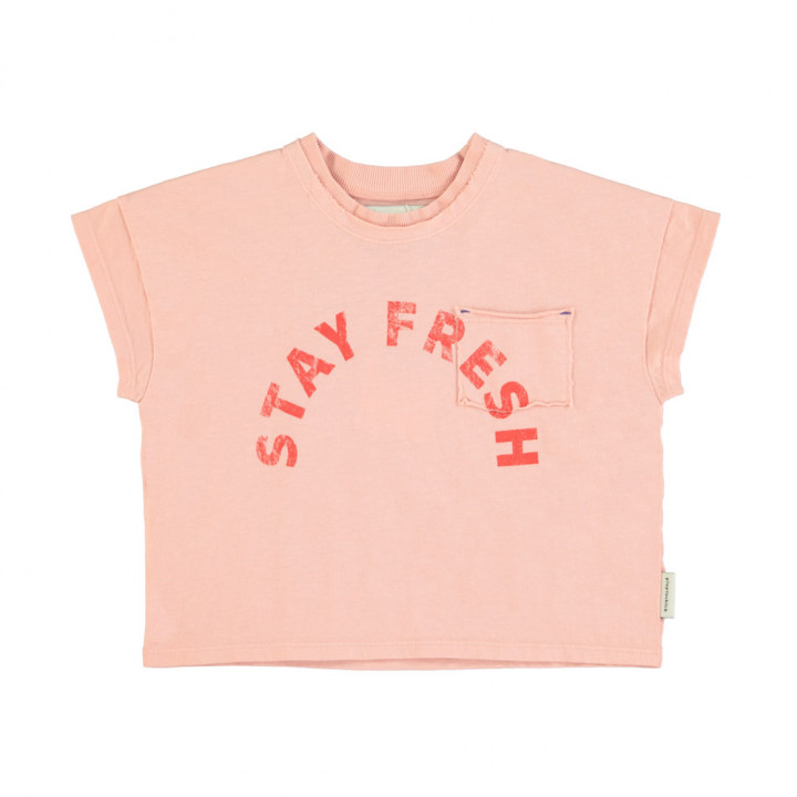 T-Shirt Light Pink w/ "Stay Fresh" Print