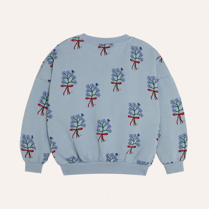 Bouquets Light Blue Sweatshirt