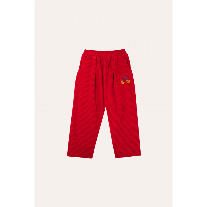 Red Corduroy Kids Trousers
