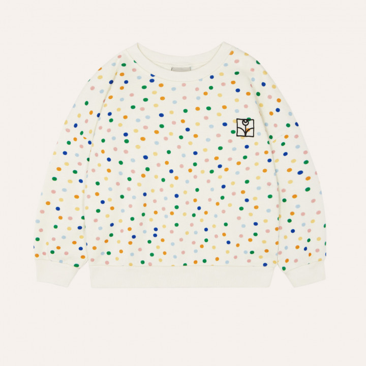 Dots Allover Oversized Sweatshirt