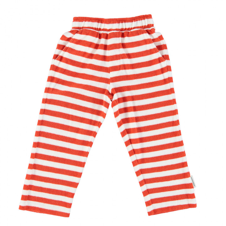 Trousers Red & Ecru Stripes