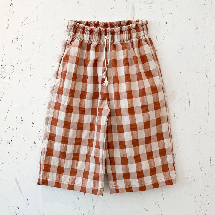 Vichy Woven Trousers Scent