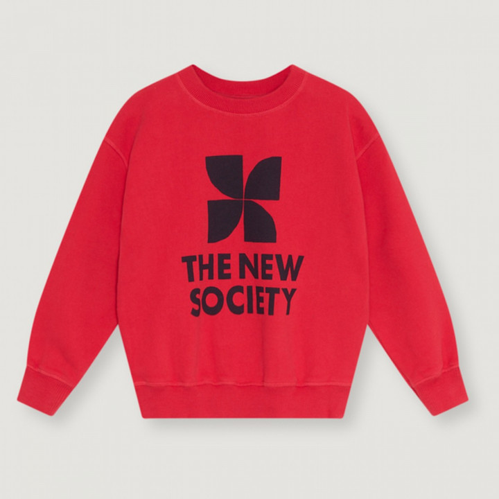 TNS Logo Sweatshirt Chinese Red