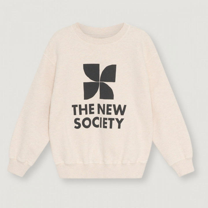 TNS Logo Sweatshirt Whisper White Melange