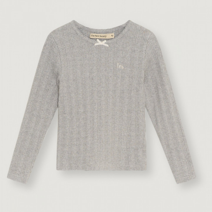 TNS Logo Tee Mid Grey Melange