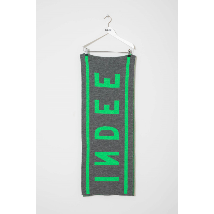 Walkman Bi Colour Scarf W/logo Grey Melange TU