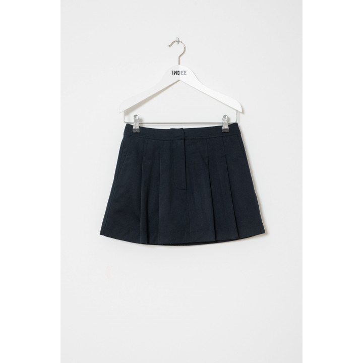 Wallstreet Brushed Cotton Short-skirt Navy