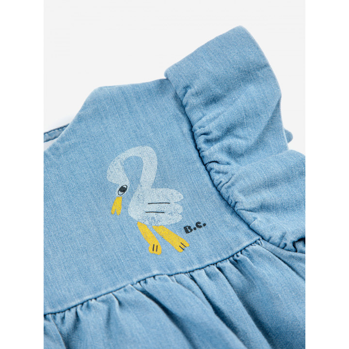 Pelican Ruffle Woven Baby Dress