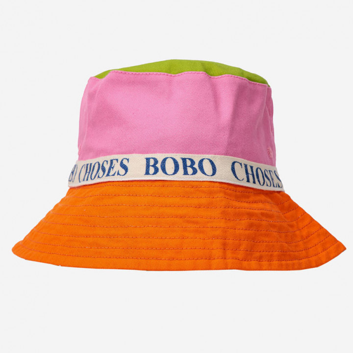 Branded Color Block Bucket Hat