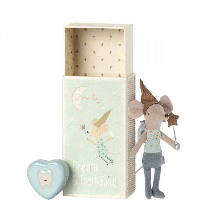 Tooth Fairy Mouse in Matchbox, Big Brother Blue