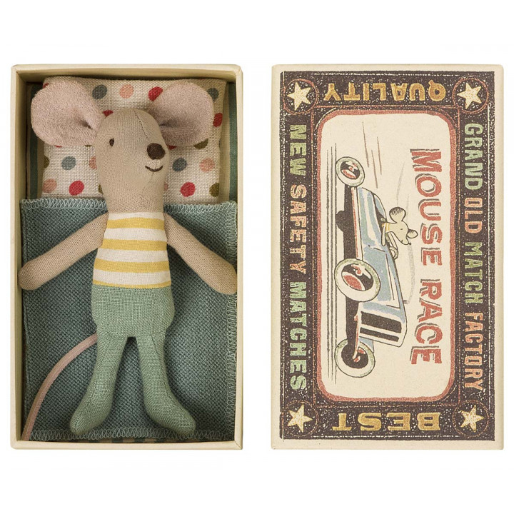 Little brother mouse in matchbox Striped T-Shirt