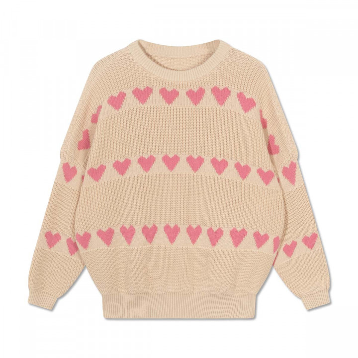 Knit Slouchy Sweater Soft Pink