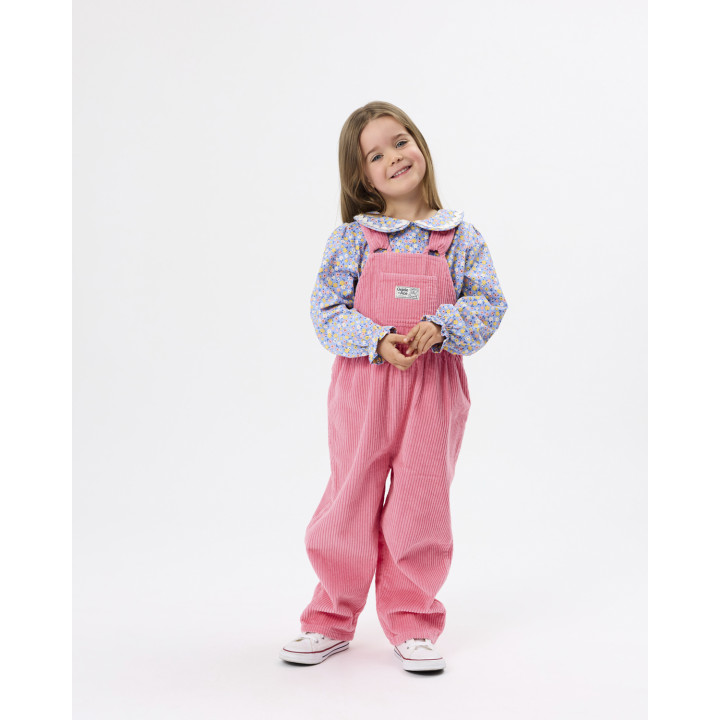 Sammy Pink Corduroy Overalls