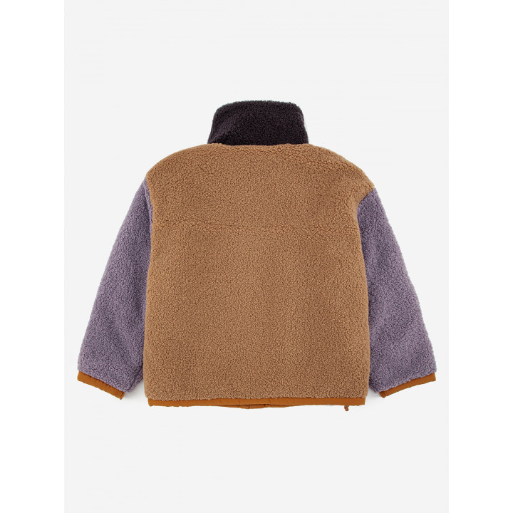 Color Block Padded Shearling Jacket | Forever Now by Bobo Choses ...