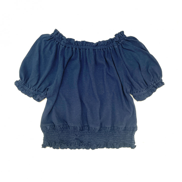 Tricot Blouse Navy