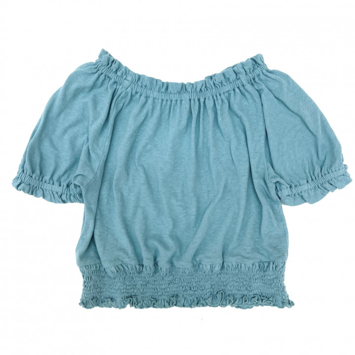 Tricot Blouse Old Blue