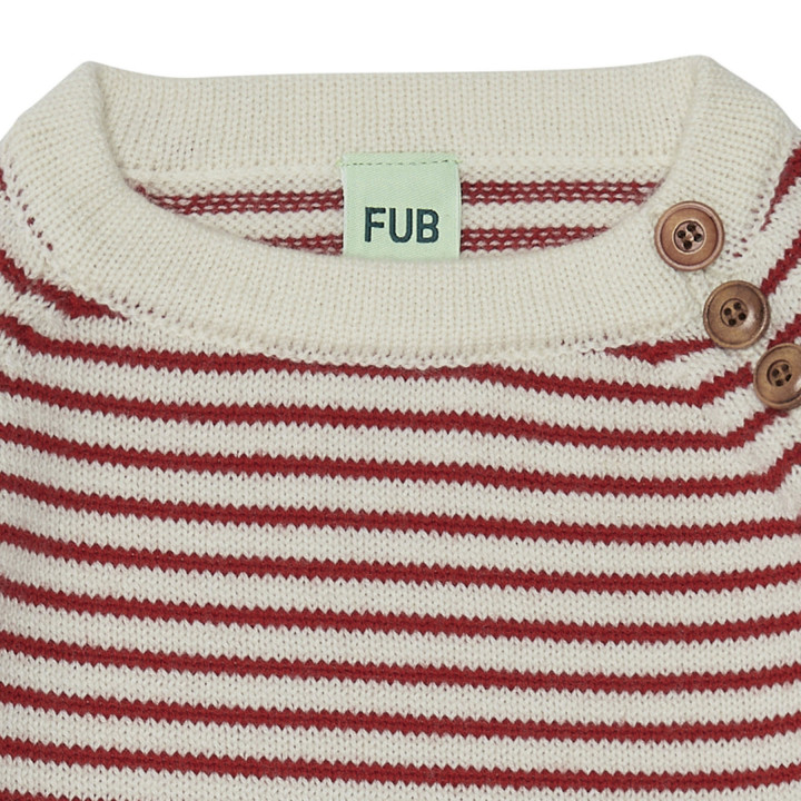 Sweater Ecru/Pure Red