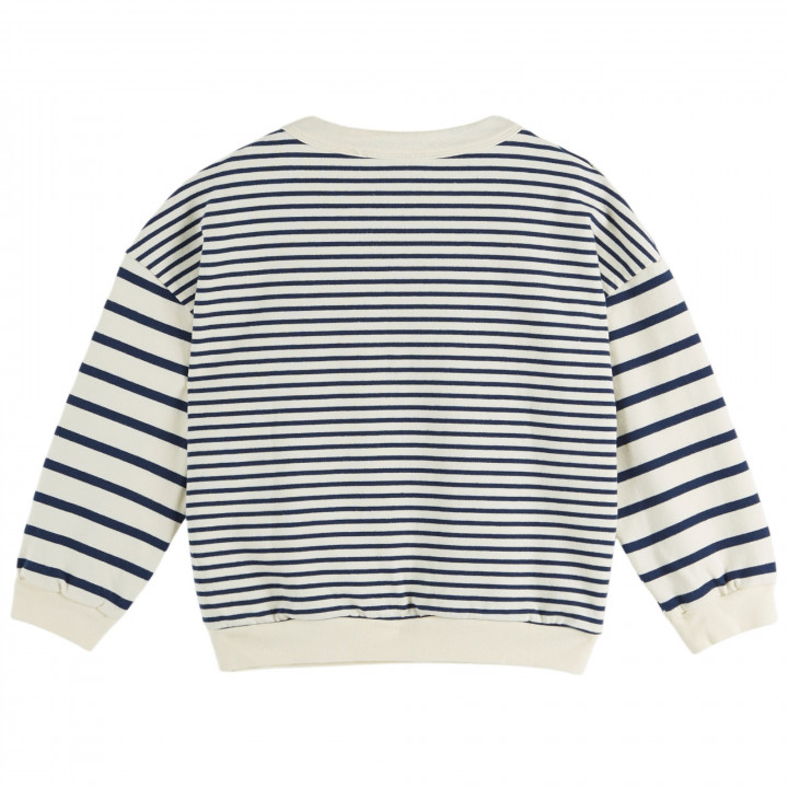 Buttoned Sailor Sweatshirt Marin Navy