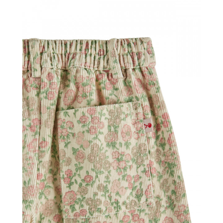 Printed Wide Leg Velvet Trousers Bucolique
