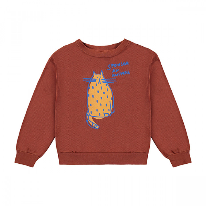 Sweatshirt Sponsor An Animal Terracotta | Bonmot | Kids Fashion | Goldfish