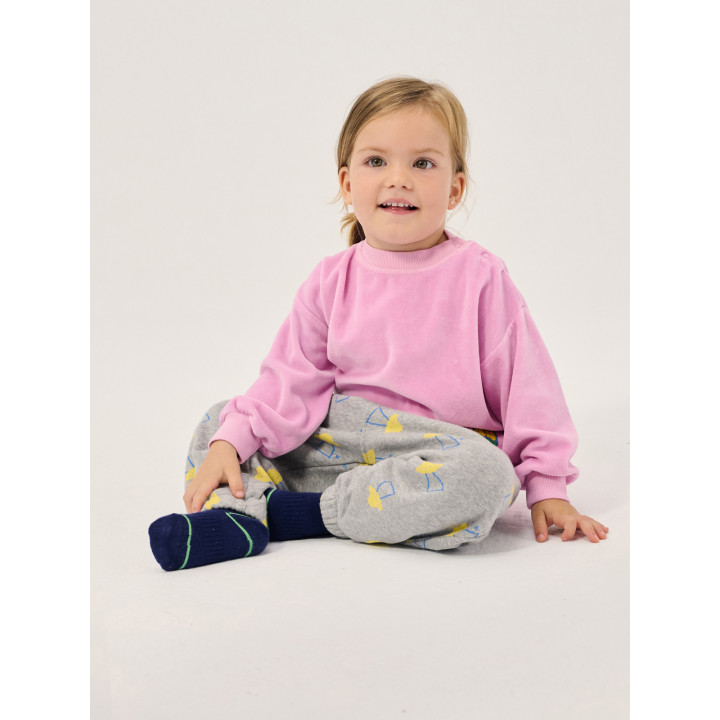 Booo Bo Choses Tag Velvet Sweatshirt