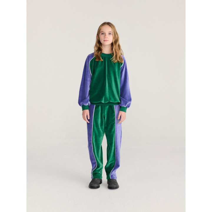 Color Block Terry Cloth Sweatshirt