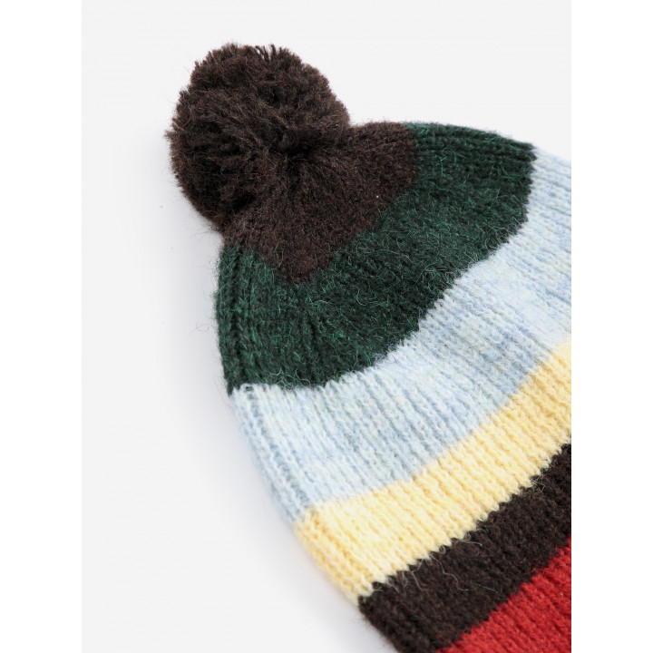 Striped Knitted Beanie