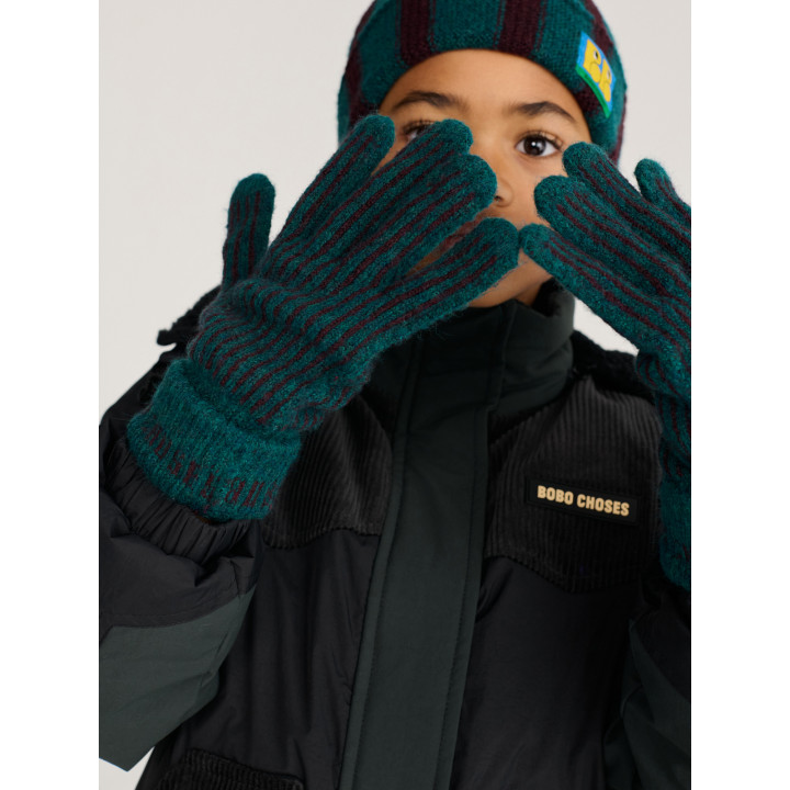 Bobo Choses Stripes Knitted Gloves