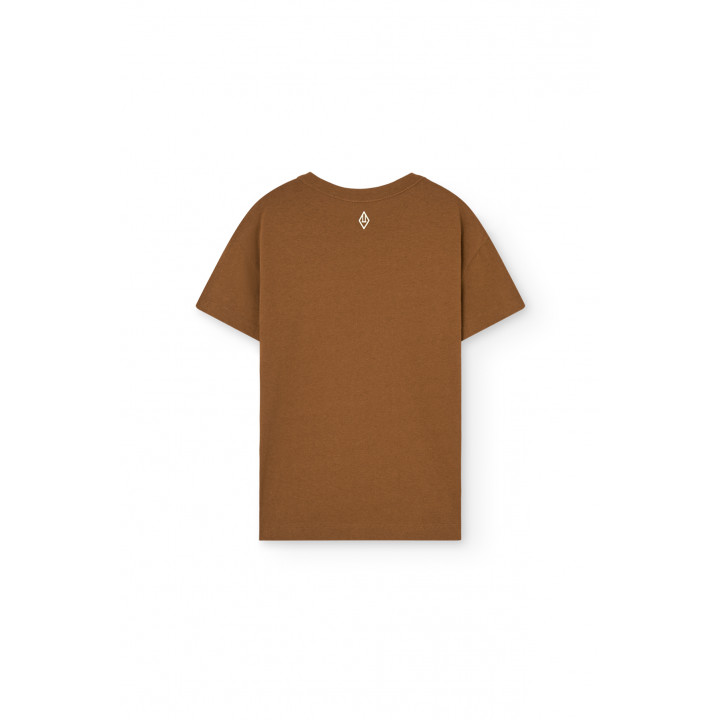 Rooster Kid T-shirt Brown