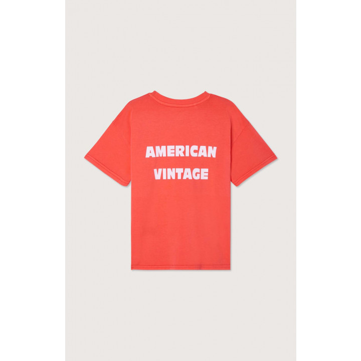 T-Shirt Droit Ecarlate Vintage