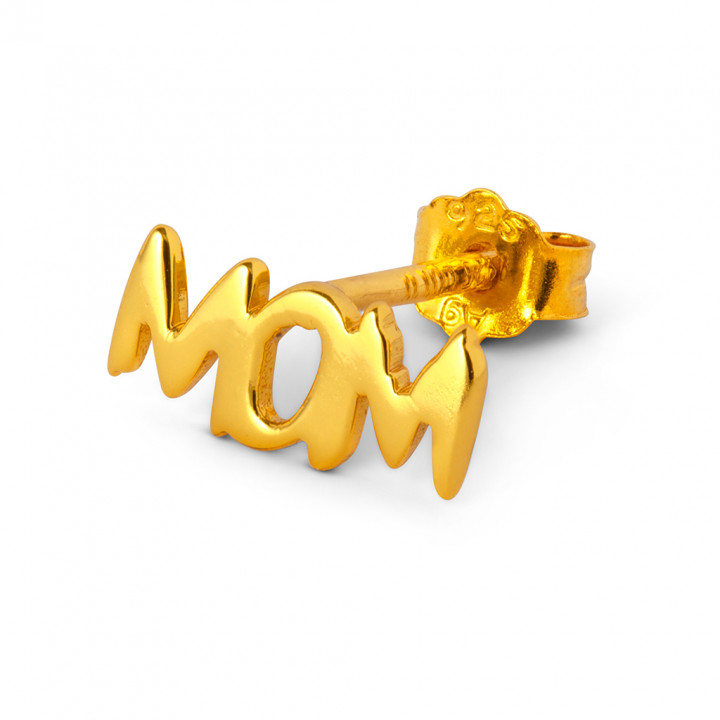 Word Mom Gold Plated 1 Pcs