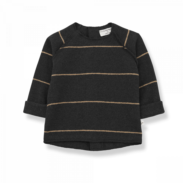 Gaspard Sweater Charcoal One More In The Family | Baby Fashion | Goldfish