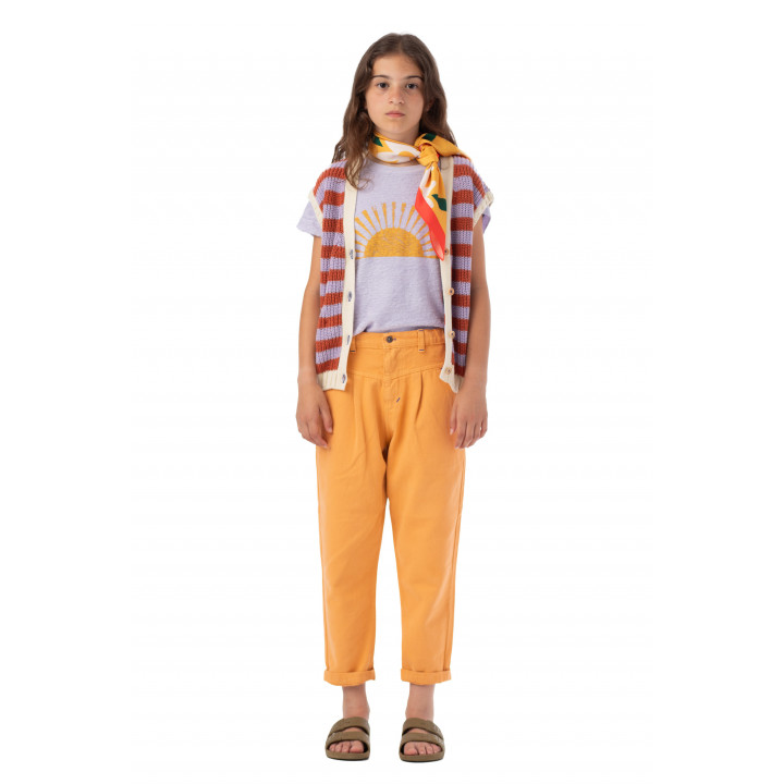 Mom Fit Trousers Peach