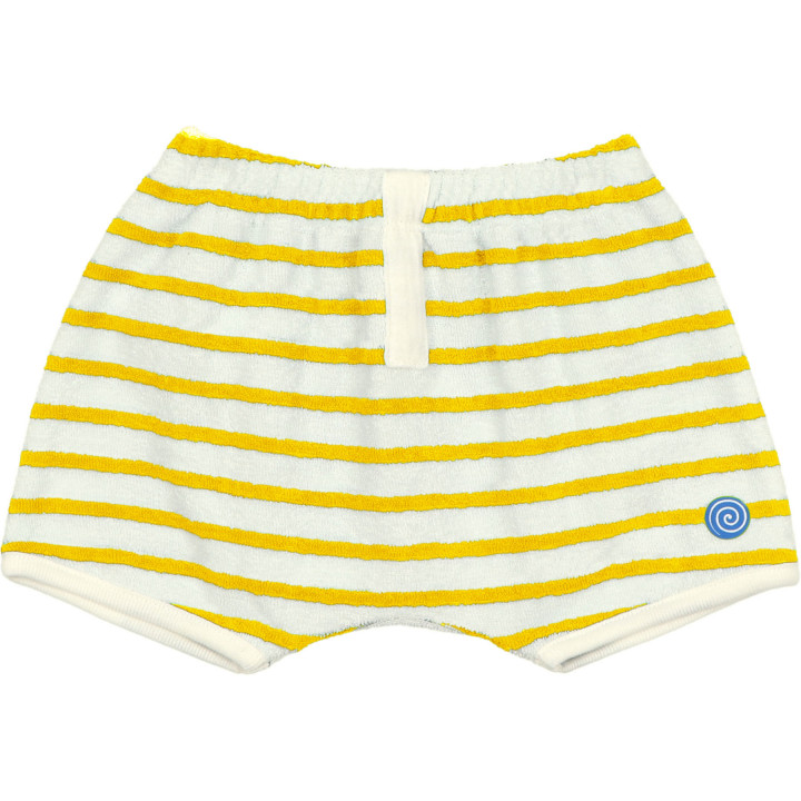 Puck Sponge Shorts Stripes Yellow