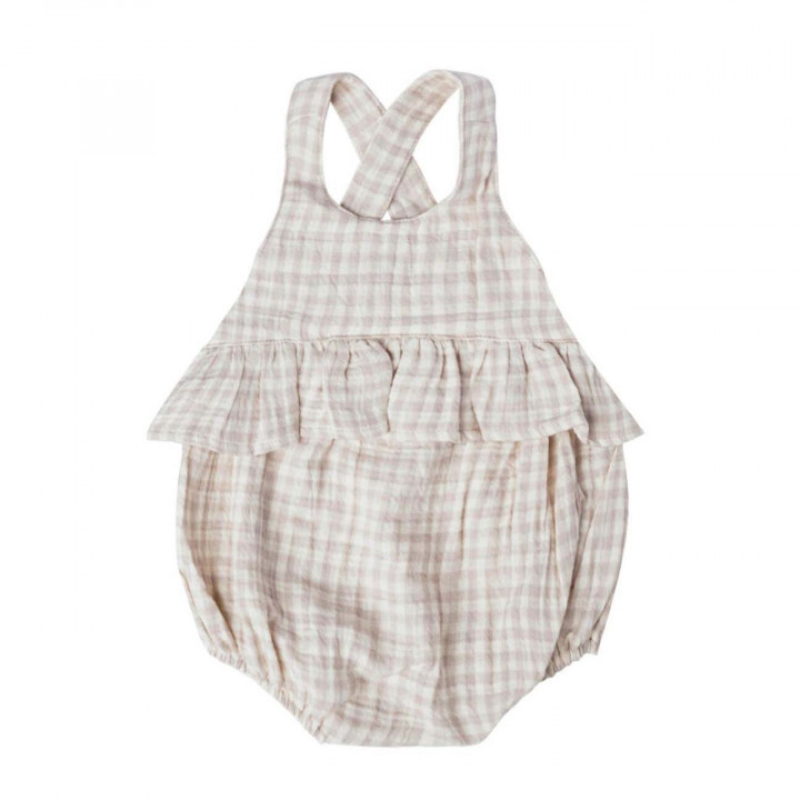 Penny Romper Silver Gingham